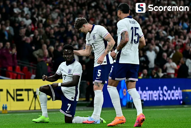 잉글랜드, 안방에서 펼쳐진 웨일스와 평가전 3-0 완승